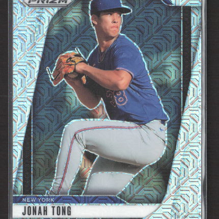 2025 Panini Prizm Baseball Jonah Tong #284 Teal Mojo 03/25