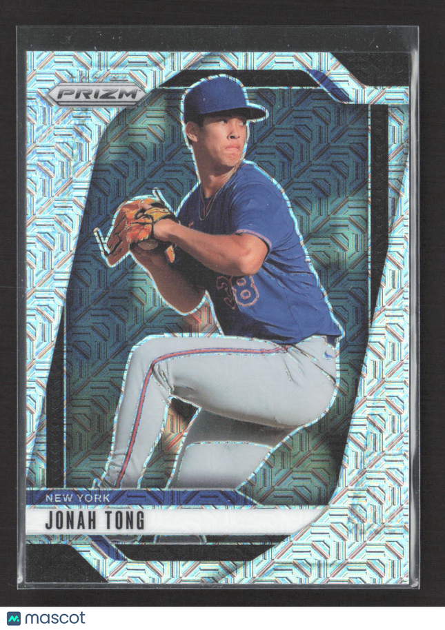 2025 Panini Prizm Baseball Jonah Tong #284 Teal Mojo 03/25