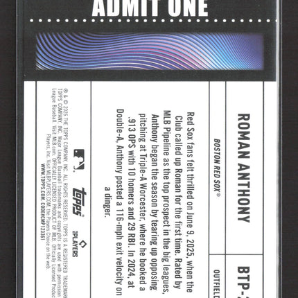 2026 Topps Big Ticket Player Roman Anthony #BTP-23 RC