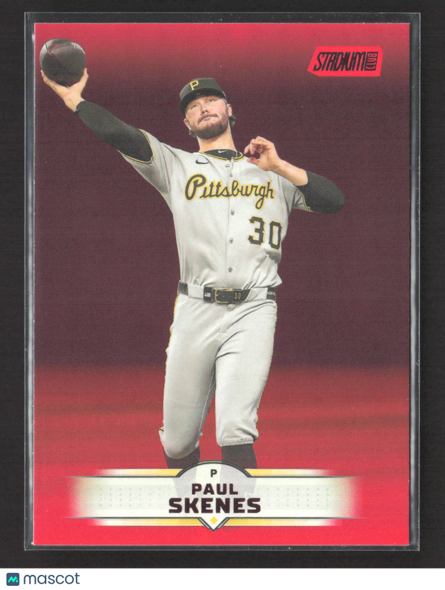 2025 Topps Stadium Club Paul Skenes #105 Red