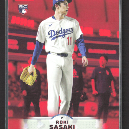 2025 Topps Stadium Club Roki Sasaki #187 Red RC