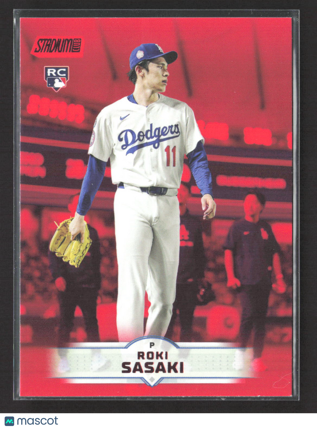 2025 Topps Stadium Club Roki Sasaki #187 Red RC