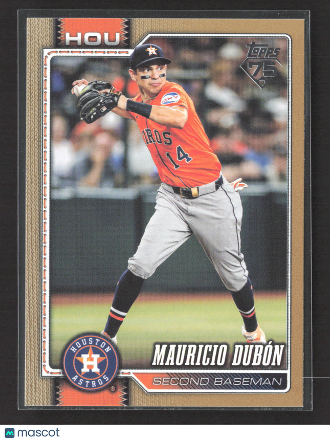 2025 Topps Series One Mauricio Dubón #191 Gold /2026