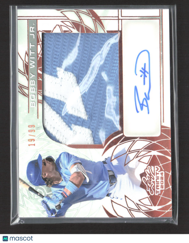 2024 Leaf Trinity Bobby Witt Jr. #PA-BWJ Patch 19/99 Auto