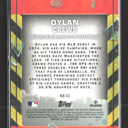 2025 Topps Stadium Club In Case of Emergency Dylan Crews #ICE-12 RC
