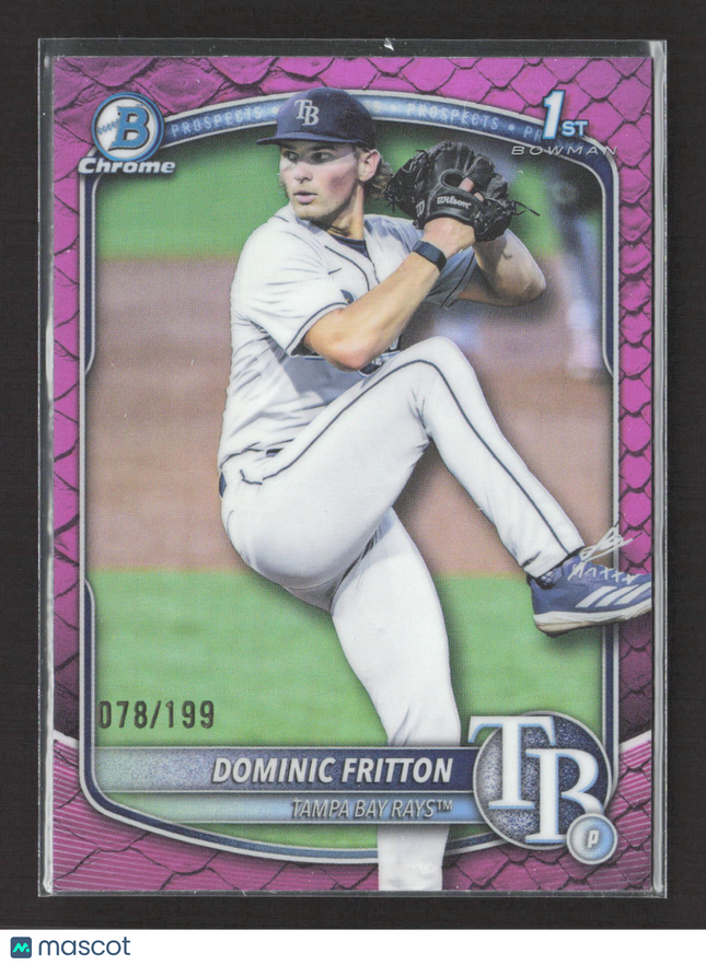 2025 Bowman Chrome Dominic Fritton #BDC-189 Purple Reptilian /199
