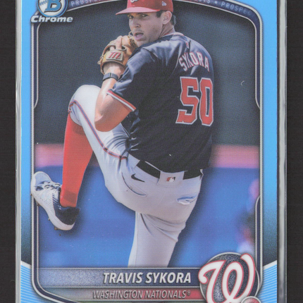 2025 Bowman Chrome Travis Sykora #BDC-137 Blue