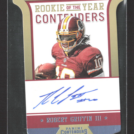 2012 Panini Contenders Rookie of the Year Contenders Robert Griffin #1 /10 Auto