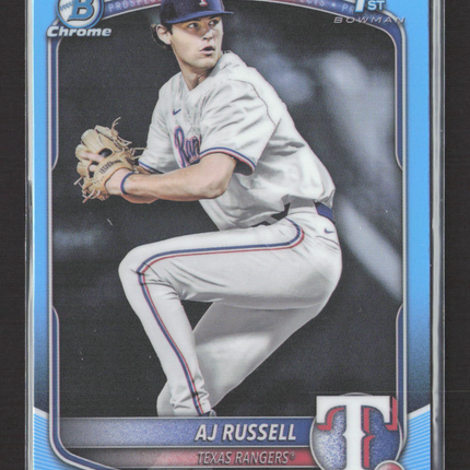 2023 Bowman Chrome AJ Russell #BDC-51 Sky Blue 1st Bowman