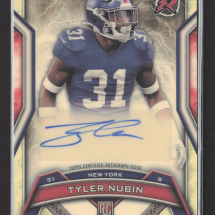 2025 Topps Resurgence Tyler Nubin #RRS-TN Superfractor RC Auto 1/1