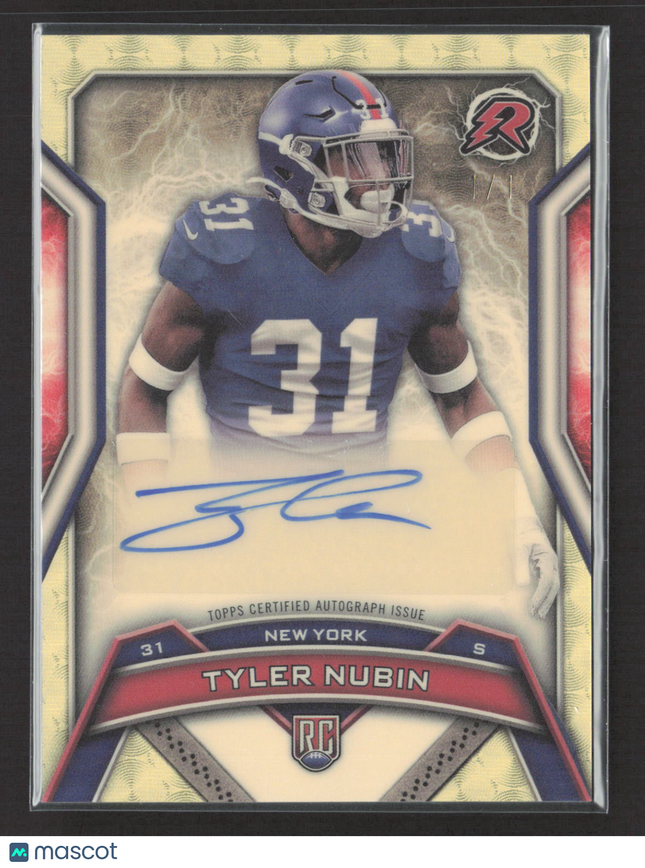 2025 Topps Resurgence Tyler Nubin #RRS-TN Superfractor RC Auto 1/1