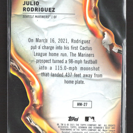 2021 Bowman's Best Heatwave Julio Rodriguez #HW-27