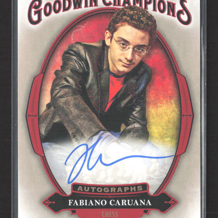 2020 Upper Deck Goodwin Champions Fabiano Caruana #A-FC Auto