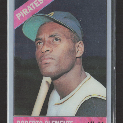 2016 Topps High Tek Clear Roberto Clemente #66-RC Reprint sp