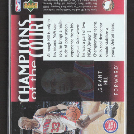1996 Upper Deck SP Champions of the Court Grant Hill #C8