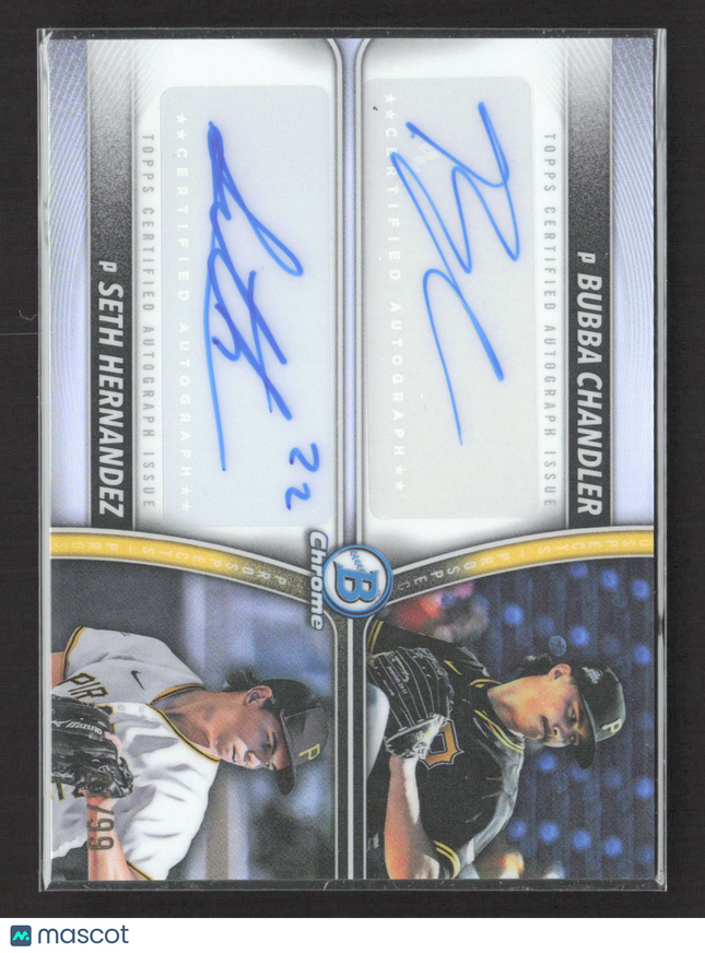 2025 Bowman Draft Chrome Dual Auto Bubba Chandler Seth Hernandez #PDA-CH /99
