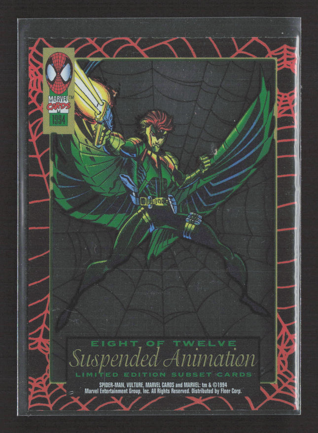 1994 Fleer Marvel Cards Spider-Man Suspended Animation Subset Limited Edition #8