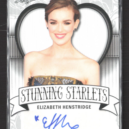 2017 Leaf Stunning Starlets Elizabeth Henstridge Authentic Autograph #SS-EH1