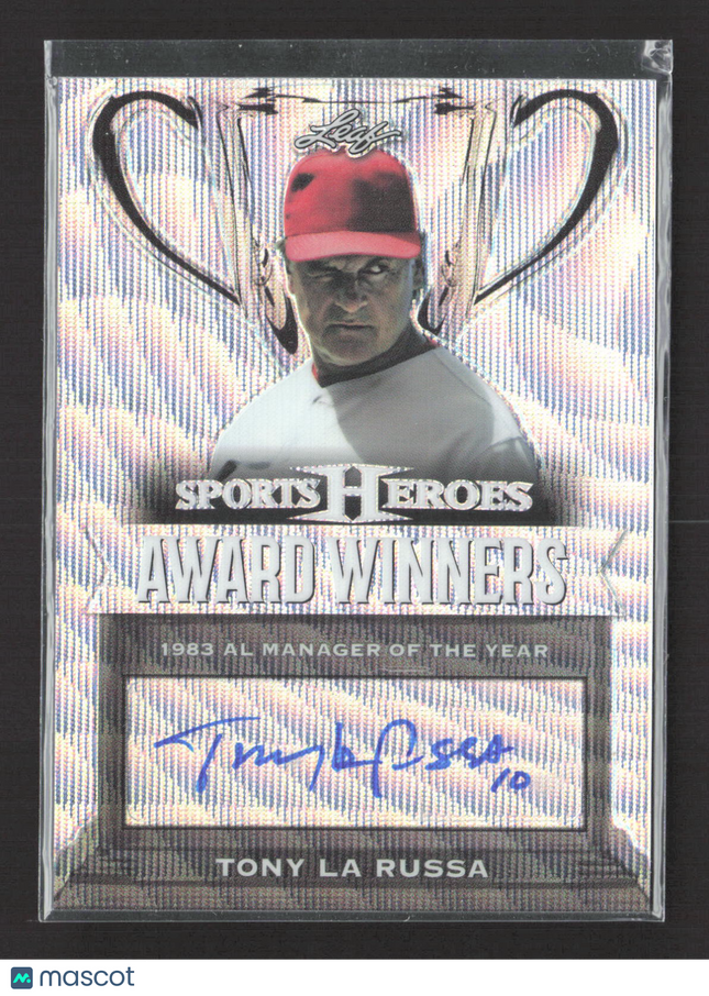 2017 Leaf Sports Heroes Award Winners Tony La Russa #AW-TLR 7/10 Auto