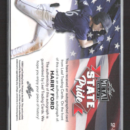2021 Leaf Metal Draft State Pride Harry Ford #SP-HF1 Prism Auto