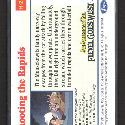 1991 Impel An American Tail: Fievel Goes West Hologram #H-2