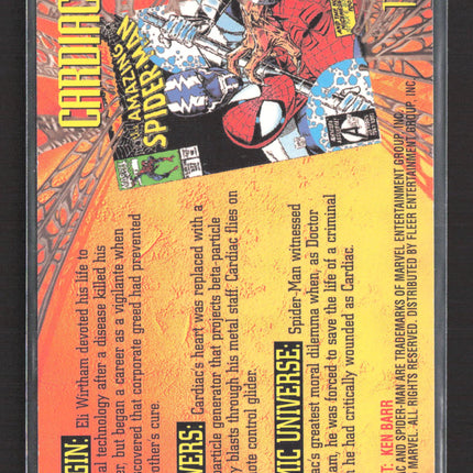 1995 Fleer Ultra Spider-Man Gold Foil Signature Series Ken Barr Gold Foil #11