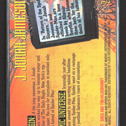 1995 Fleer Ultra Spider-Man Gold Foil Signature Series Greg Hildebrandt #29