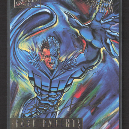 1995 Fleer Ultra Spider-Man Gold Foil Signature Series Bill Hall #81