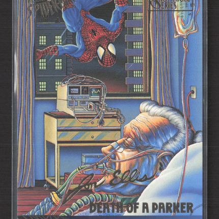 1995 Fleer Ultra Spider-Man Gold Foil Signature Series Jon Ellis Milestones #98