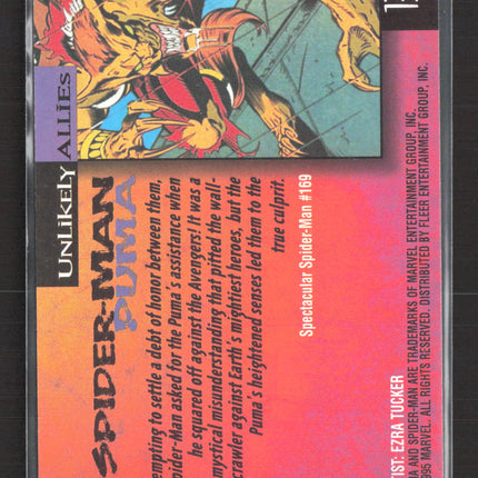 1995 Fleer Ultra Spider-Man Ezra Tucker Gold Foil Signature Series #133