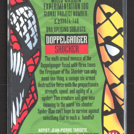1995 Fleer Ultra Spider-Man Gold Foil Signature Series Jean-Pierre Targete #146