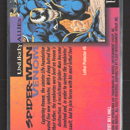 1995 Fleer Ultra Spider-Man Bill Hall Unlikely Allies #134