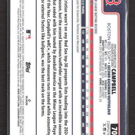 2025 Topps Kristian Campbell #700 RC