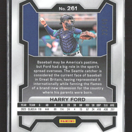 2024 Panini Prizm Harry Ford #261 Orange 23/49