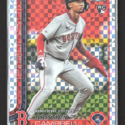 2025 Topps Chrome Kristian Campbell #USC188 X-Fractor RC
