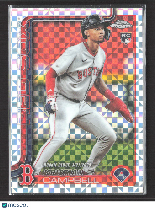 2025 Topps Chrome Kristian Campbell #USC188 X-Fractor RC