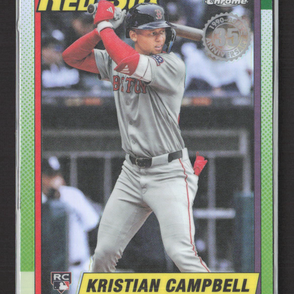 2025 Topps Chrome 1990 Topps 35th Anniversary Kristian Campbell #90CU-19 RC