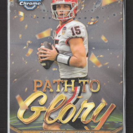 2024 Bowman Chrome University Path to Glory Carson Beck #PG-1