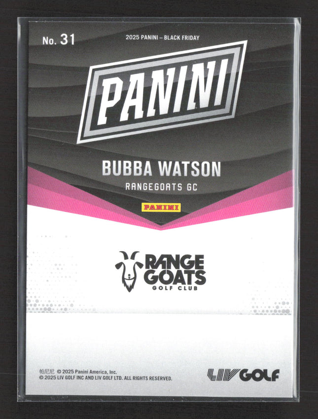 2025 Panini Black Friday Bubba Watson #31 /199