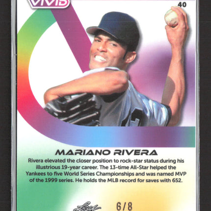 2024 Leaf Vivid Mariano Rivera #40 6/8