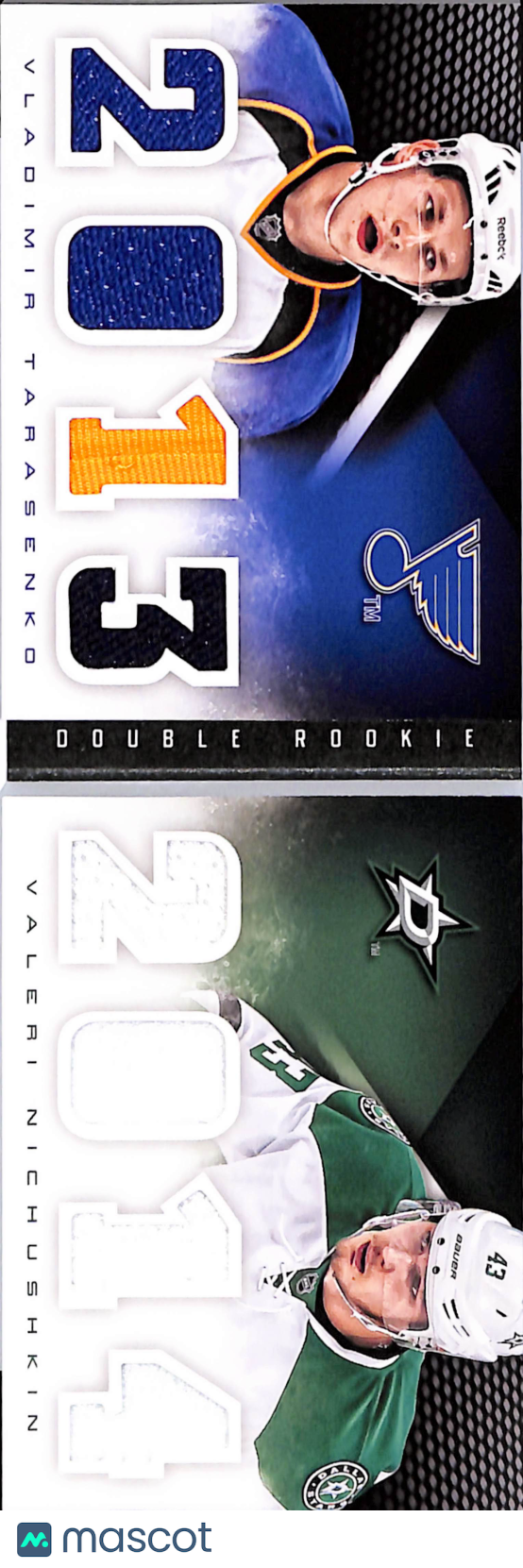 2013 Playbook Rc Classbook Valeri Nichushkin Vladimir Tarasenko Jersey Patch