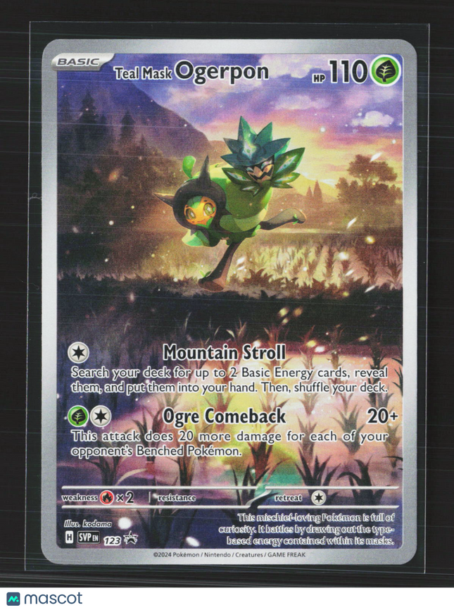 Pokemon 2024 Scarlet & Violet Promo Teal Mask Ogerpon #SVP EN 123