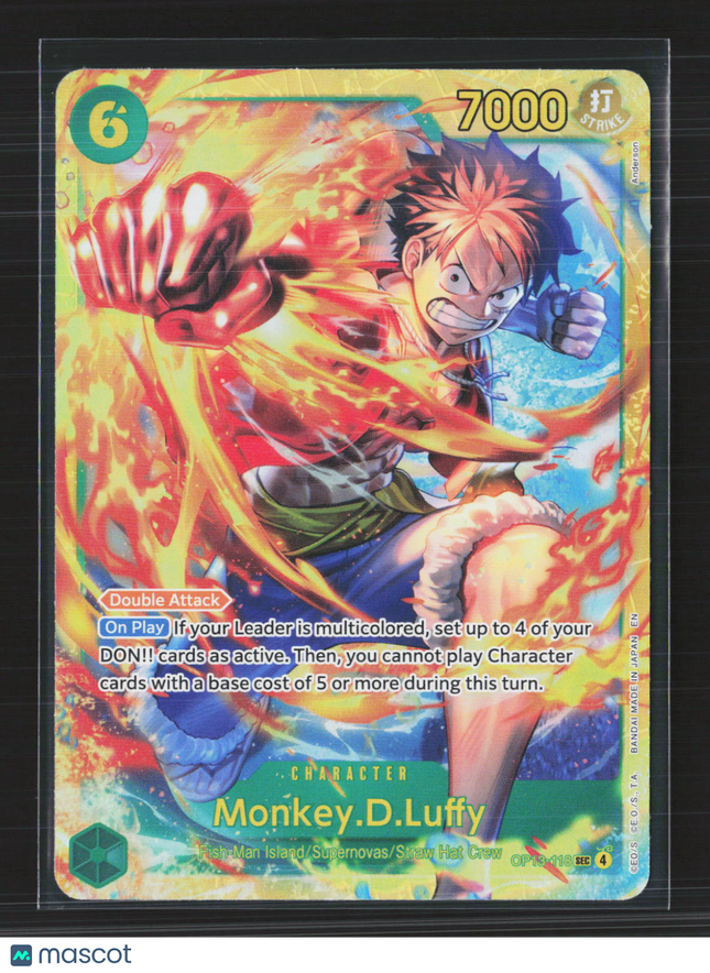 2023 One Piece Card Game Monkey.D.Luffy SEC Alt Art OP13-118