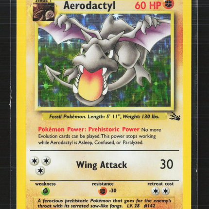 Pokemon 1999 Fossil Aerodactyl #1/62