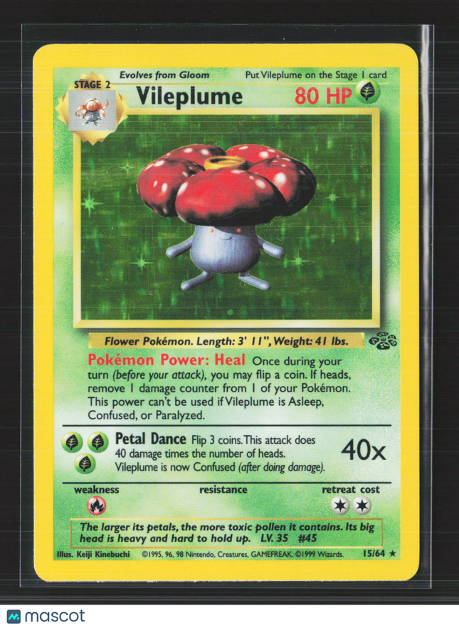 Pokemon 1999 Jungle Vileplume #15/64