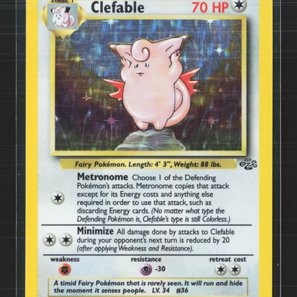Pokemon 1999 Jungle Clefable #1/64