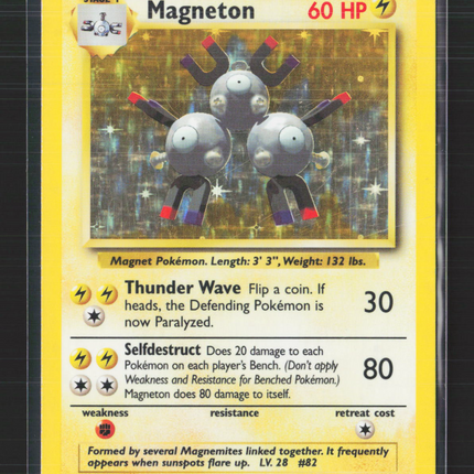 Pokemon 1999 Base Set Magneton #9/102