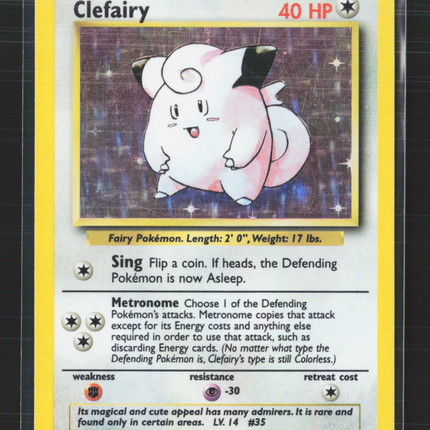 Pokemon 1999 Base Set Clefairy #5/102