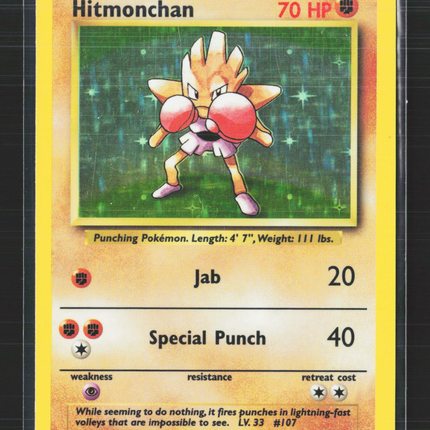 Pokemon 1999 Base Set Hitmonchan #7/102