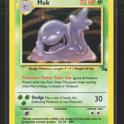 Pokemon 1999 Fossil Muk #13/62